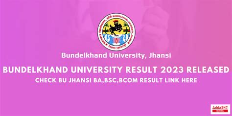 bujhansi current campus result|Bundelkhand University, Jhansi .